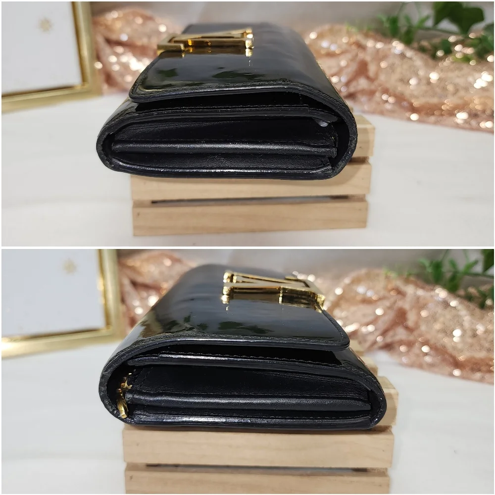 Authentic Louis Vuitton Louise Patent Leather Wallet With Dust Bag AND COA